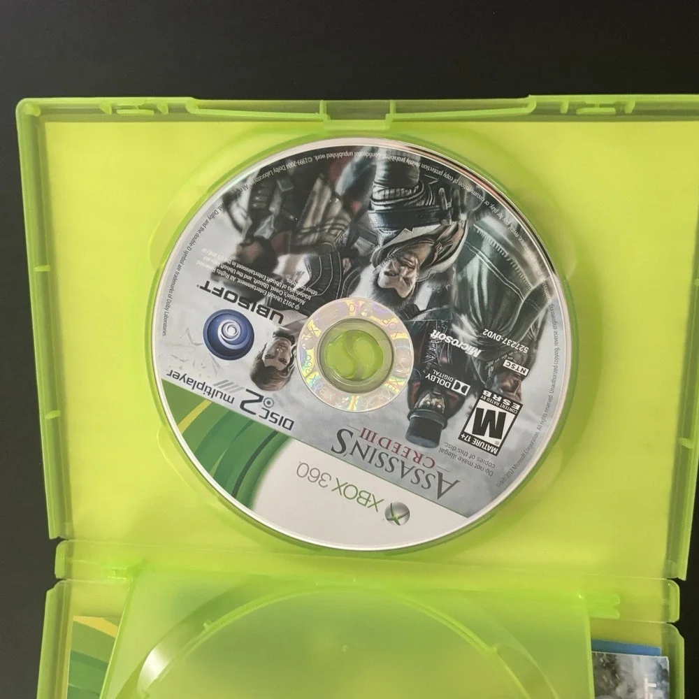 Assasins Creed 3 (Xbox‎ 360, 2008) Disc 2 Multiplayer Only